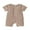 Khaki, variant on Bagilaanoe Newborn Baby Boys One-pieces Waffle Short Sleeve Jumpsuit 3M 6M 9M 12M Infant Romper Casual Clothing