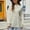 White, variant on DuoJiaJ Sweaters for Women Winter Pullover Crewneck Cable Knit Oversized Tops Long Sleeve Loose Outwear Cozy Sweater Brown L