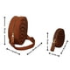 thumbnail image 2 of SET de 2 Piezas: BOLSA y MONEDERO en forma de PAN DE CONCHA CHOCOLATE, Redonda, Cross-Body, PAN DE DULCE, Correa Cruzada y Ajustable, Vini Piel, Moda Kawaii, Color Café., 2 of 5