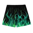 thumbnail image 5 of Men's Shorts Casual Casual Shorts for Men Casual Homewear Flame Printing Funny Printed Trousers Beach Sports Shorts Fast-Drying Trousers Mint Green M, 5 of 9
