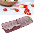thumbnail image 1 of Caja De Píldoras De 10 Cuadrículas Caja De Píldoras Pequeñas, Medicamentos De Plástico Box Implaz De Agua Organizador De Píldoras De Viaje Semanales Con Bloqueo De Hebilla,, 1 of 7