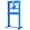 20T - Blue, variant on 20 Ton Hydraulic H-Frame Shop Press – Heavy Duty Adjustable Worktable, Stamping Plates, for Auto Repair, Metalworking, Bearing Installation, Workshop, Blue, 20T