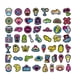 thumbnail image 5 of Paquete de pegatinas de vinilo, pegatinas decorativas para ordenador portátil, maletas, niños, monopatín, coche, motocicleta, teléfono, bomba (100 pegatinas de neón), 5 of 5