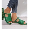 thumbnail image 5 of Women's Casual Flat Slippers, Summer Comfortable Slip on Sandals for Women Casual Hollow Out Non Slip Sandals for Weddings, Beach, 39, 5 of 5