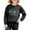 AB32 Black, variant on Tisuna Kids Girls Long Sleeve Sweatshirts Soft Crewneck Letter Print Tops Toddler Daily Wear Fall Outfits Size 2-3 Years Black