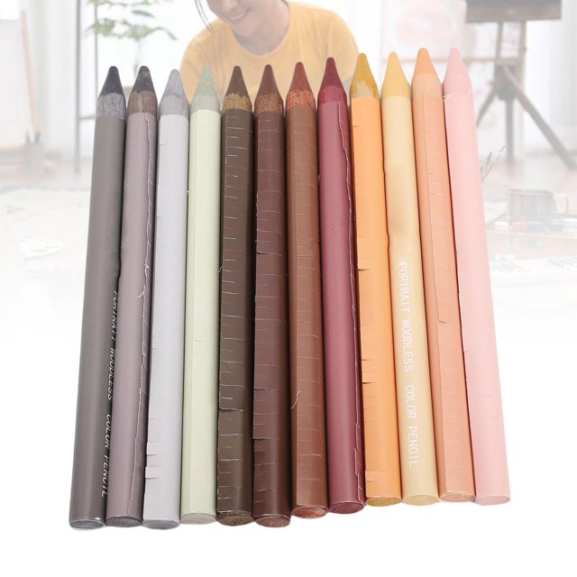 Woodless Watercolor Pencils Set,Solid Pigmented Pencils Botanical Garden Set Soft Core Art Pastel Pencils Set For Adult Artists, Colorists