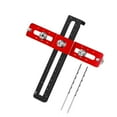 thumbnail image 3 of colaxi Foldable Cabinet Hardware Jig Punch Locator Drill Guide Cupboard Aluminum Cabinet Handle Jig Adjustable for Wardrobe Bookcase, 3 of 9