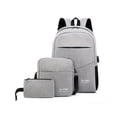 thumbnail image 1 of Kit Mochila Escolar Elegate Con Compartimento Para Laptop gris, 1 of 5