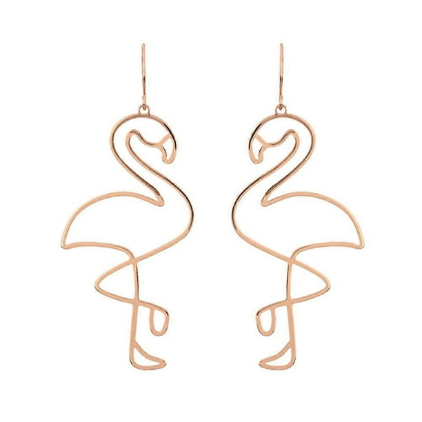 Earrings Trendy Flamingo Rhinestone Dangle Animal Dangle Earrings Earrings Women Summer Flamingo Jewelry
