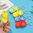 thumbnail image 3 of rygai Mini Keychain Wear-resistant High Simulation Shoe Shape Three-dimensional No Odor Decorate Colorfast Mini Slipper Shoes Keychain Backpack Gift,Red, 3 of 8