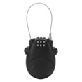 thumbnail image 1 of Candado de equipaje Jadeshay con cable 3 dígitos Negro, 1 of 8