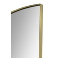 thumbnail image 3 of Renwil Modern Glamour Halfmoon Decorative Mirror in Satin Brass, 3 of 3