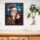 thumbnail image 3 of (14CTABB-255__C__ 40x50) Hilo algodón ecológico bordado 14CT 2 hebras impresión 40*50cm pintura vidrio-Kit serie navideña punto cruz Papá Noel, 3 of 9