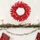 thumbnail image 1 of Corona rojos para puerta, corona navideña para colgar en la pared, decoración navideña para Acción de Gracias, jardín, aniversario, invierno, 1 of 8