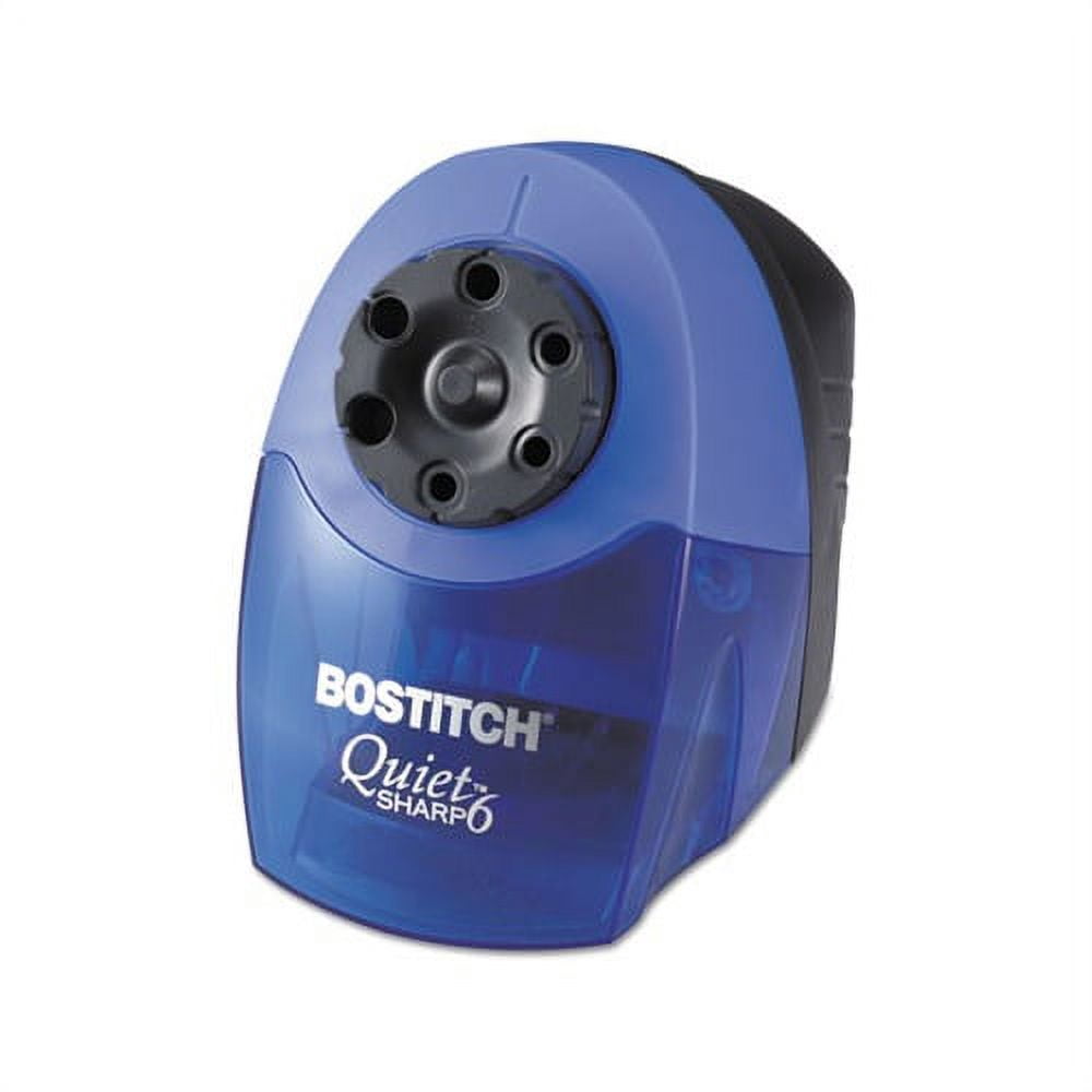 BOSTITCH QuietSharp Electric Pencil Sharpeners, Blue
