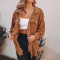 thumbnail image 5 of Vedolay Cardigan Sweaters for Women Open Front Jacket Long Sleeve Coat Outerwear 2023 Brown,S, 5 of 5