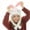 White03, variant on FAWUUDO Plush Animals Hat with Ear Flaps Cozy Novelty Party Cap for for Kids Teens Adults Christmas