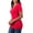 Ruby, variant on Niobe Clothing Womens V-Neck Cotton Short Sleeve Long T-Shirt Top
