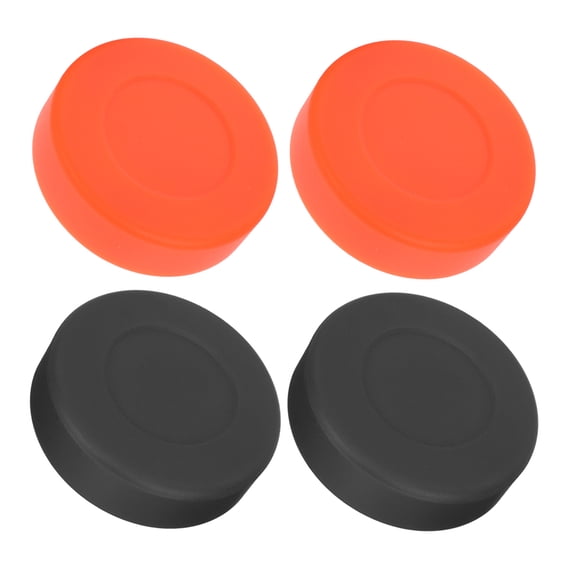 Luxshiny 4Pcs Assorted Color PVC Hockey Puck High Hardness Resilient Indoor Outdoor Use