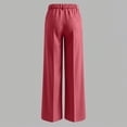 thumbnail image 7 of MaFYtyTPR Women's Striped Business Casual Dress Pants Fashion Stretchy Comfortable Straight Leg Pants Regular Fit Work Wear Z-Red XL, 7 of 7