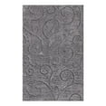 thumbnail image 3 of Unique Loom Floral Shag Collection Area Rug - Carved (4' 1" x 6' 1" Rectangle Dark Gray), 3 of 7