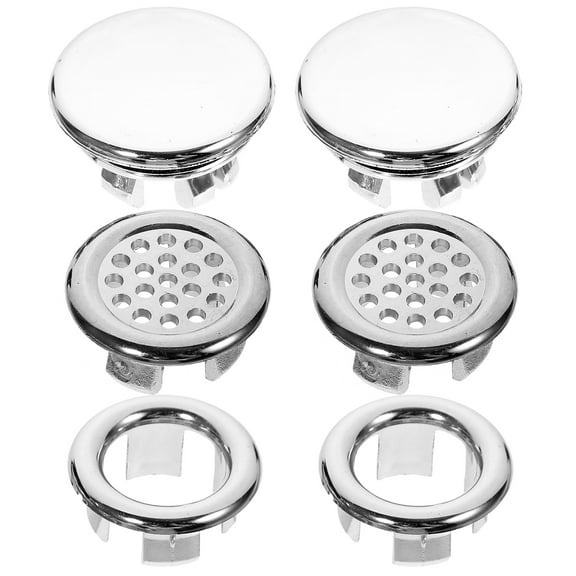 unbranded  6 Pcs Sink Stopper Kitchen Drain Overflow Hole Fittings
