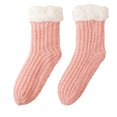 thumbnail image 3 of Voska Women's Warm Fleece Lined Floor Socks Sherpa Thick Snow Socks Cozy Sleeping Socks Home Winter Gift for Women Girls Light pink One Size, 3 of 5