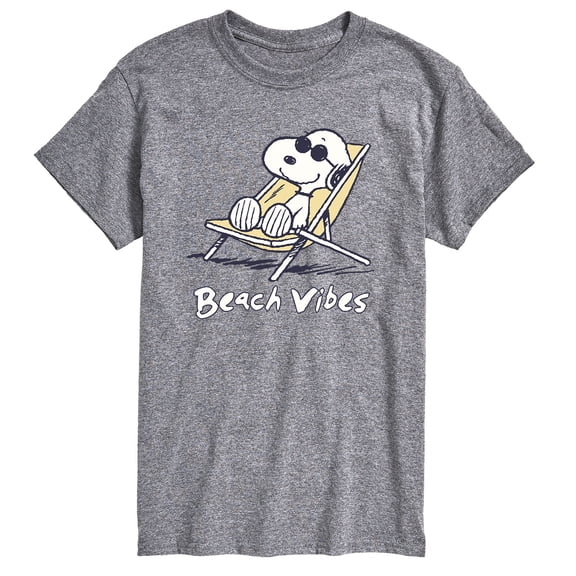 Peanuts - Men's Snoopy Chill Vibes Just Hanging Short Sleeve Graphic T-Shirts