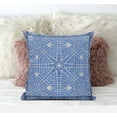 thumbnail image 3 of Amrita Sen Geostar Wreath Palace Throw Pillow with Removable Cover in Indigo Gray Green 16x16, 3 of 4