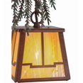 thumbnail image 7 of Meyda 145280 5.5 in. Square Pine Branch Valley View Mini Pendant, Rust & Green & Bai, 7 of 7