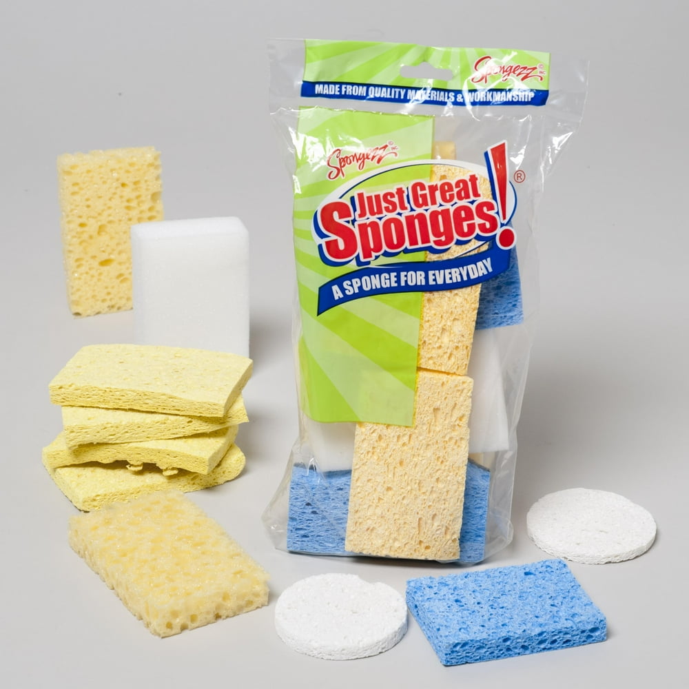 SPONGES JUST GREAT ASSORTED BARGAIN PACK, Case Pack of 12