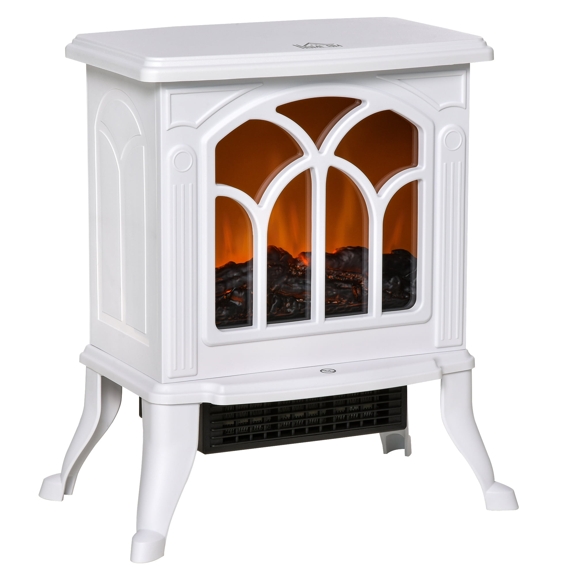 Freestanding Electric Fireplace Wood Stove, Space Heater with