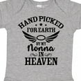 thumbnail image 4 of Inktastic Handpicked for Earth by My Nonna in Heaven with Angel Wings Boys or Girls Baby Bodysuit, 4 of 5