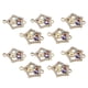 thumbnail image 1 of Minnieouse 10 piezas de gancho de abalorio de diamantes de imitación, suministro de joyería chapado brillante, colgante colgante hecho a mano para hacer Ropa, zapatos y accesorios Miscelánea Minnieouse AP010922-00B, 1 of 6