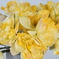 thumbnail image 2 of Efavormart 60 pcs Artificial PEONY Flowers for DIY Wedding Bouquets Centerpieces Party Home Decorations - 12 bushes - Yellow, 2 of 7