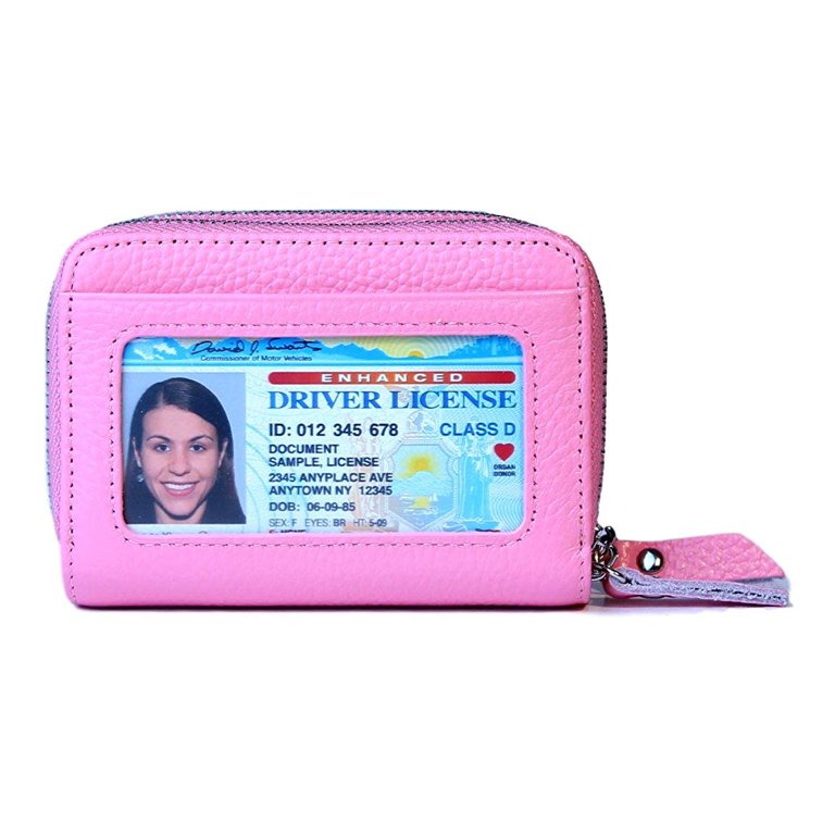 Double Zipper Purse Card Holder  Small Wallets Women Coin Purse