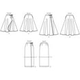 thumbnail image 7 of McCalls Ladies Easy Sewing Pattern 7129 Wrap Over Tie Skirts, Size 16-24, 7 of 7