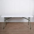 thumbnail image 5 of BalsaCircle 6 Feet White Fitted Spandex Rectangular Table Top Cover Trade Show Booth Linens, 5 of 8