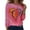 Hot Pink_AN14, variant on Womens Valentine Tops Dressy Casual Crew Neck Long Sleeve Shirts Love heart Print Blouse Plus Size T Shirts Loose Fit Fall Clothes 2026 Blue 2XL