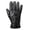 Black, variant on Fesfesfes Men Thermal Winter Sports Leather Gloves Plus Size $10