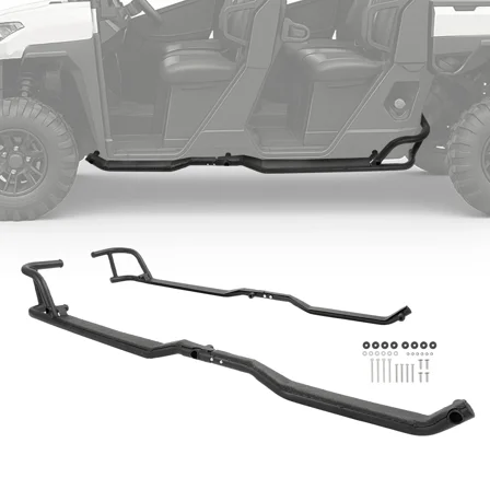Kojem Rock Sliders Nerf Bars Side Steps for 2019-2025 Polaris Ranger Crew XP 1000 Pair