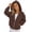 Brown, variant on Girls Solid Zip Up Hoodie Jacket Raglan Long Sleeve Hooded Sweatshirt Coat Casual Soft Outerwear for Kids Back to School Autumn Winter Outdoor Daily Wear(Brown,6-7 Years)