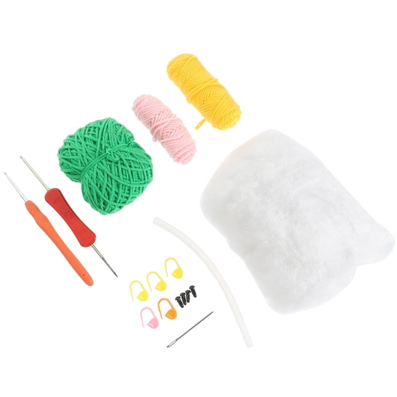 FOMIYES Beginner Crochet Kit Assorted Color for Decoration Family Bonding 1Set