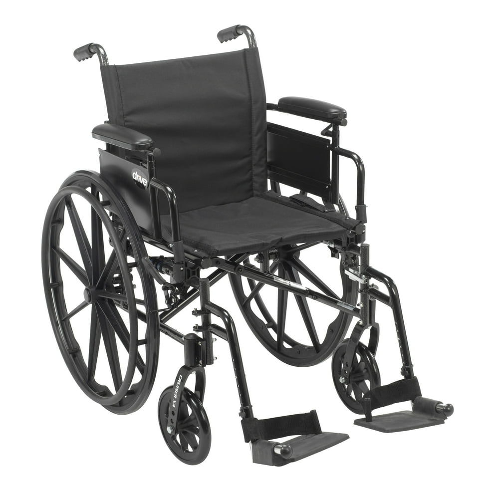 Drive Medical Cruiser X4 Lightweight Dual Axle Wheelchair with