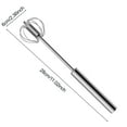 thumbnail image 5 of Koiauber Egg Beating Device Stainless Steel Semi-automatic Egg Beater Ergonomic Handle No Batteries Needed Kitchen Essential, 5 of 7
