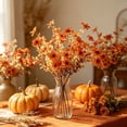 thumbnail image 5 of Thanksgiving Artificial Flowers, Fall Floral Bouquet Arrangement with Mixed Seasonal Blooms Decorative Accent, Long Lasting Harvest Centerpiece for Table Vase for Home Party Decor, 5 of 6