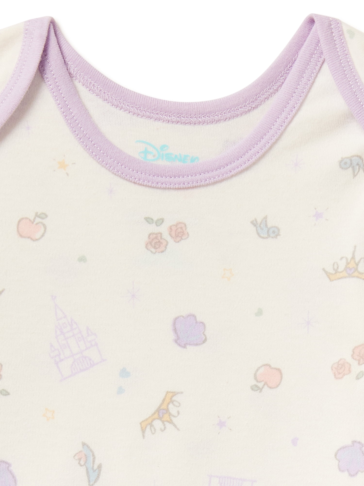 Disney Baby Wishes + Dreams Baby Girl Princess Bodysuits and Pants Outfit Set, 9-Piece, Newborn-12 Months