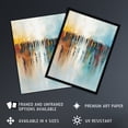 thumbnail image 2 of Crowd of People Colourful Misty Abstract Painting Living Room Large Wall Art Poster Print Thick Paper 18X24 Inch, 2 of 5