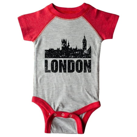 

Inktastic London England City Skyline with Grunge Gift Baby Boy or Baby Girl Bodysuit