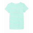 thumbnail image 3 of Beezizac Summer Pajamas For Girls – Green Stripe & Glittering PJS Pal Cute Jammies Set Big Kids Size 5T, 3 of 7
